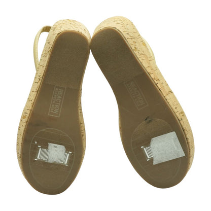 Tan Wedged Sandals