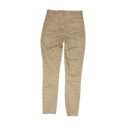 Tan Animal Print High Rise Skinny Leg Jeans
