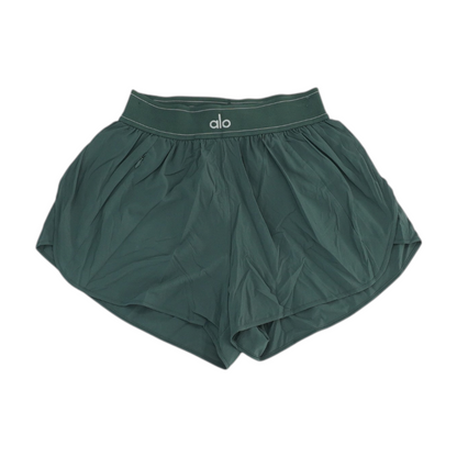 Green Solid Active Shorts
