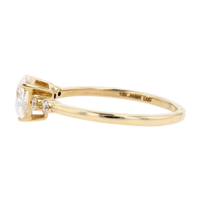 7/8 ctw 10K Yellow Gold Lab Grown Diamond Engagement Ring