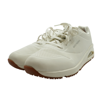White Low-Top Athletic Shoes