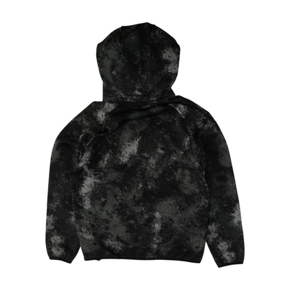 Gray Abstract Hoodie Pullover