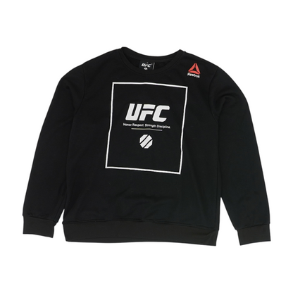Black Solid Sweatshirt Pullover