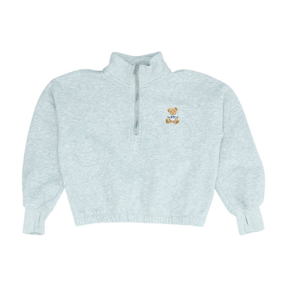 Gray 1/4 Zip Pullover