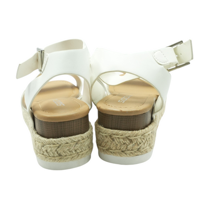 White Wedged Sandals