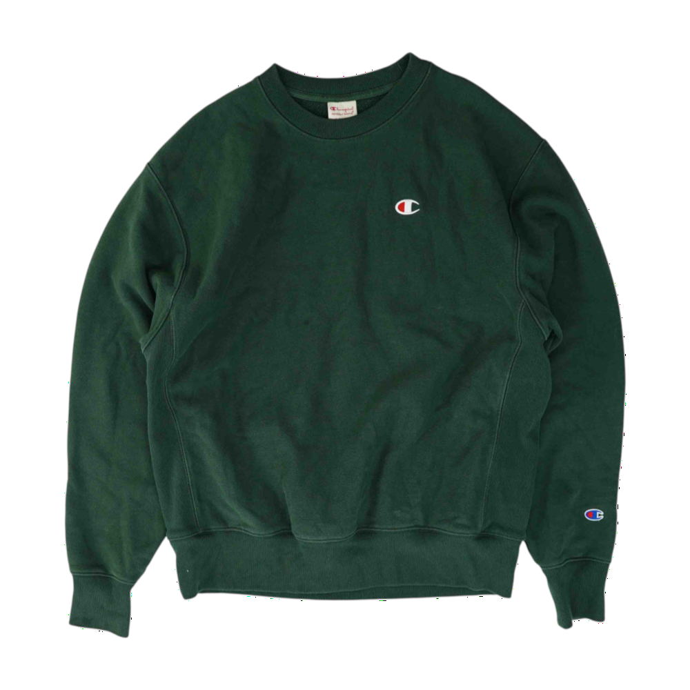 Green Solid Sweatshirt Pullover