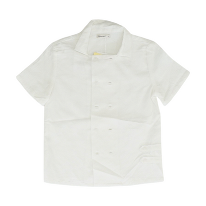 White Short Sleeve Button Down
