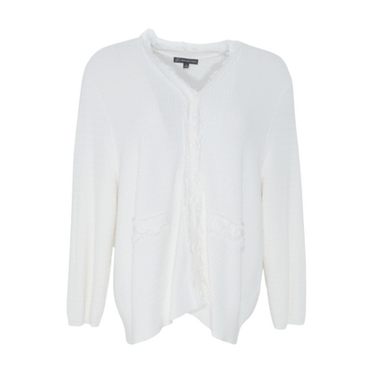 White Plus Cardigan Sweater