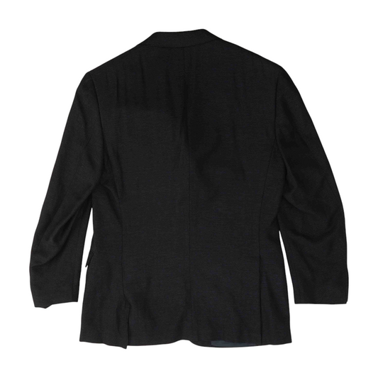 Hover Navy Long Solid Sport Coat