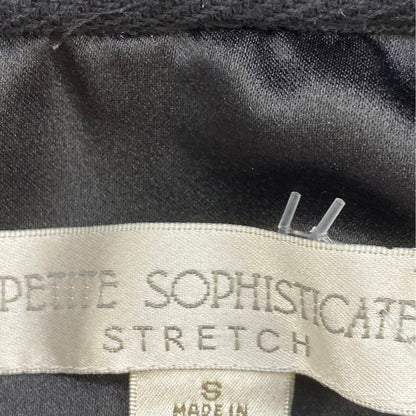 Vintage Black Solid 1/4 Zip Cropped Velvet Pullover
