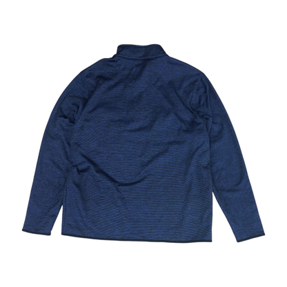 Navy Striped 1/4 Zip Pullover