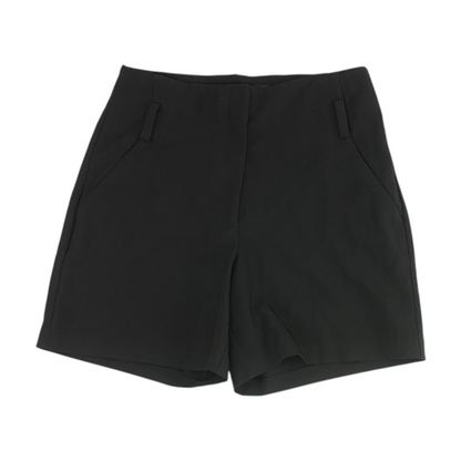 Black Solid Chino Shorts