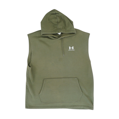 Green Solid Hoodie Pullover