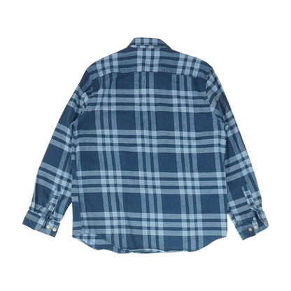 Blue Plaid Flannel Button Down