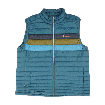 Teal Color Block Vest