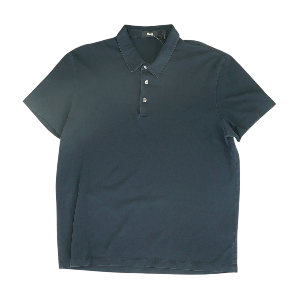 Navy Solid Short Sleeve Polo