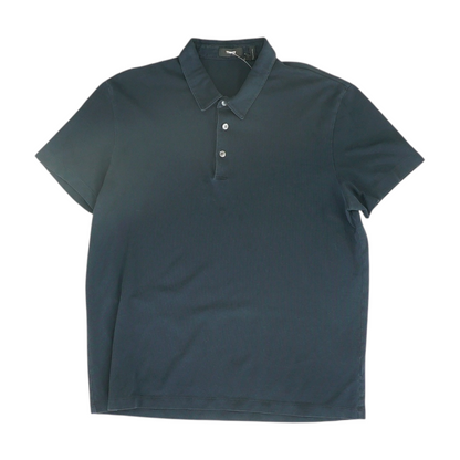 Navy Solid Short Sleeve Polo
