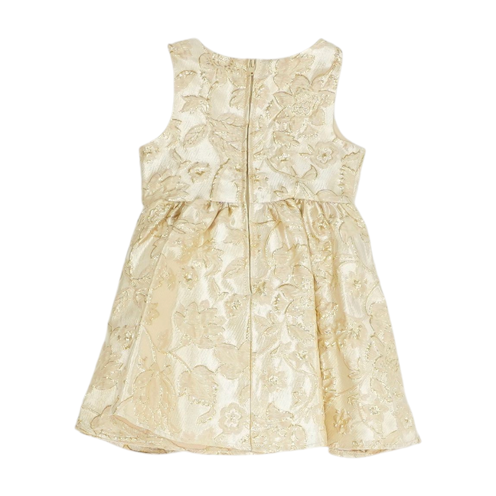 Beige Floral Dress