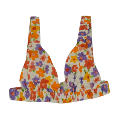 Multi Floral Cropped Blouse