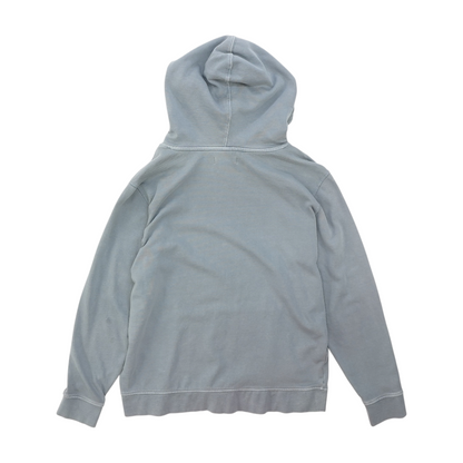 Gray Solid Hoodie Pullover