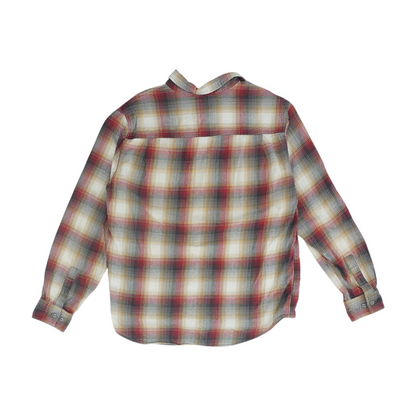 Red Plaid Long Sleeve Button Down