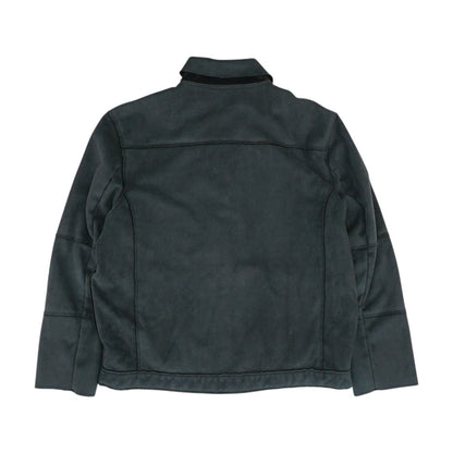 Black Faux Leather Coat