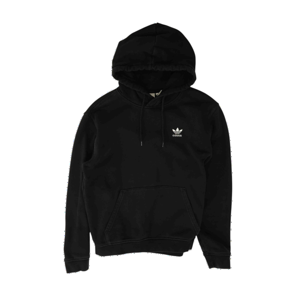 Black Solid Hoodie Pullover
