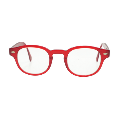 Red C6 Round Prescription Eyewear