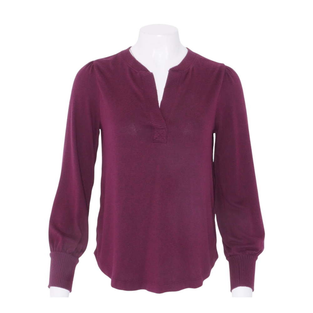 Maroon Petite Pullover Sweater