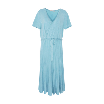 Blue Plus Midi Dress
