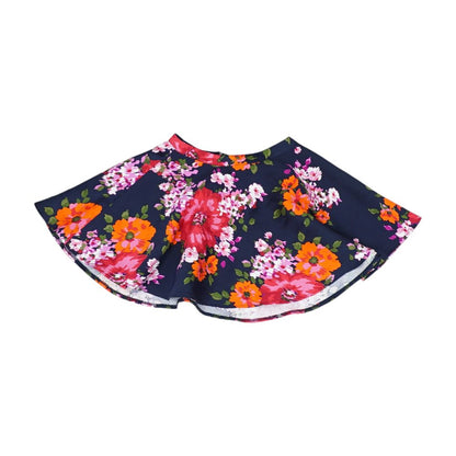 Multi Floral Mini Skirt