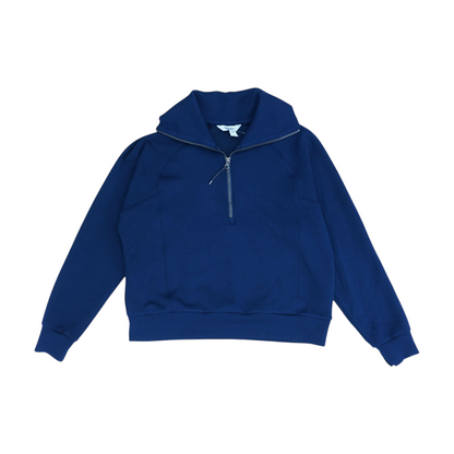 Navy Solid 1/4 Zip Pullover