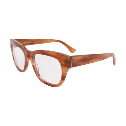 Brown Miklos Round Prescription Eyewear