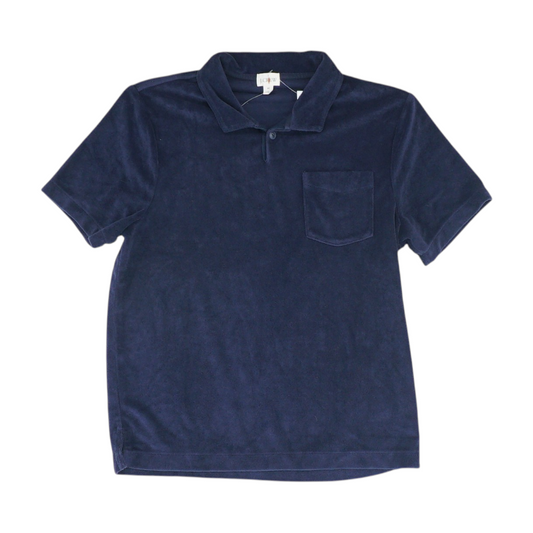 Navy Solid Short Sleeve Polo