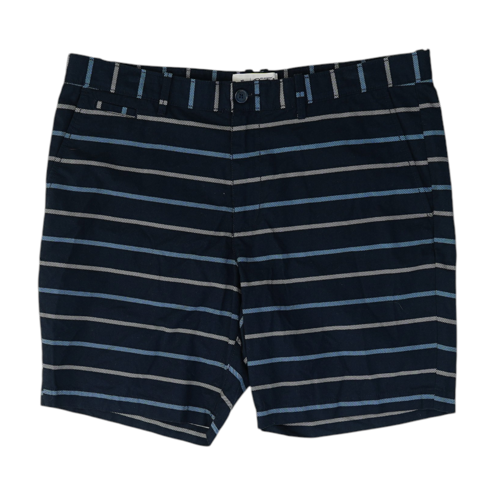 Original Penguin Navy Striped Casual Shorts – Image 1