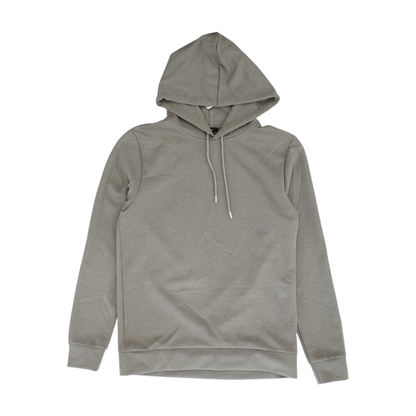 Brown Solid Hoodie Pullover