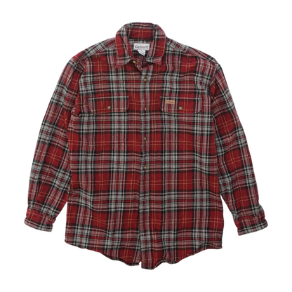 Red Plaid Flannel Button Down
