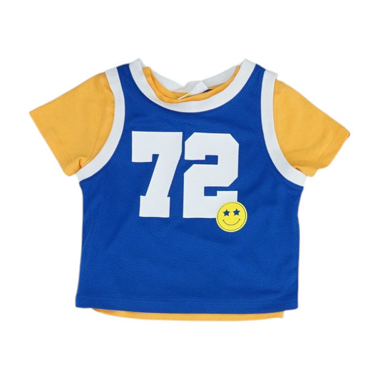 Blue Solid Active T-Shirt