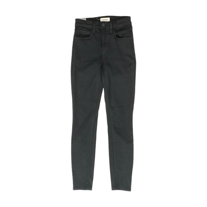 Black Solid Skinny Leg Jeans