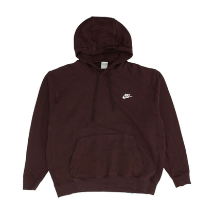 Maroon Solid Hoodie Pullover