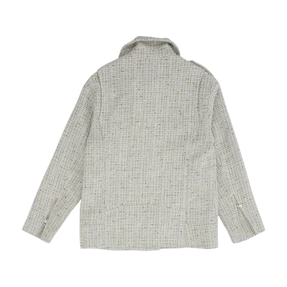 Beige Solid Jacket