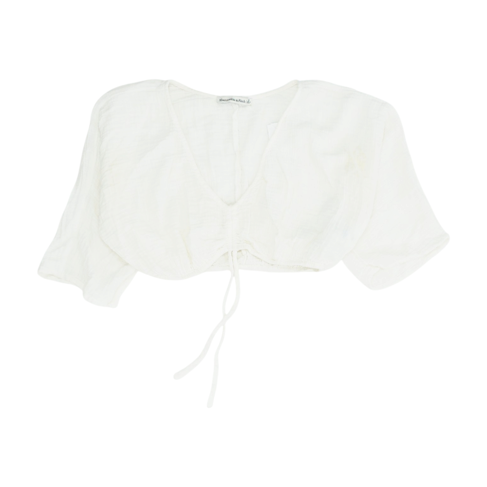 White Cropped Blouse