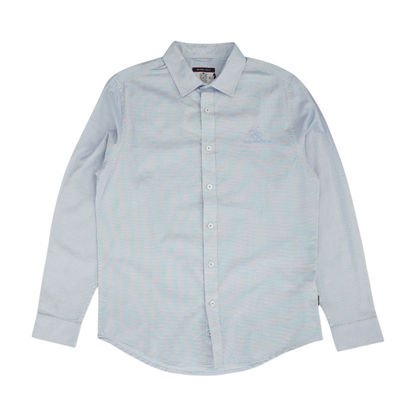 Blue Check Long Sleeve Button Down