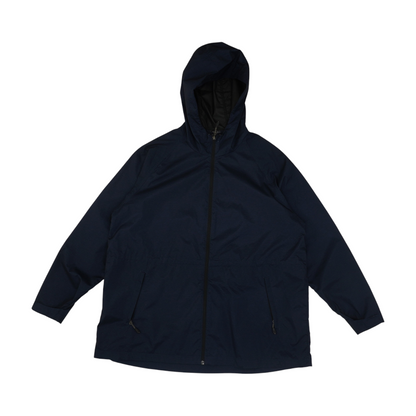 Navy Solid Rain Jacket