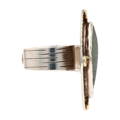 Sterling Silver Chrysocolla Statement Ring