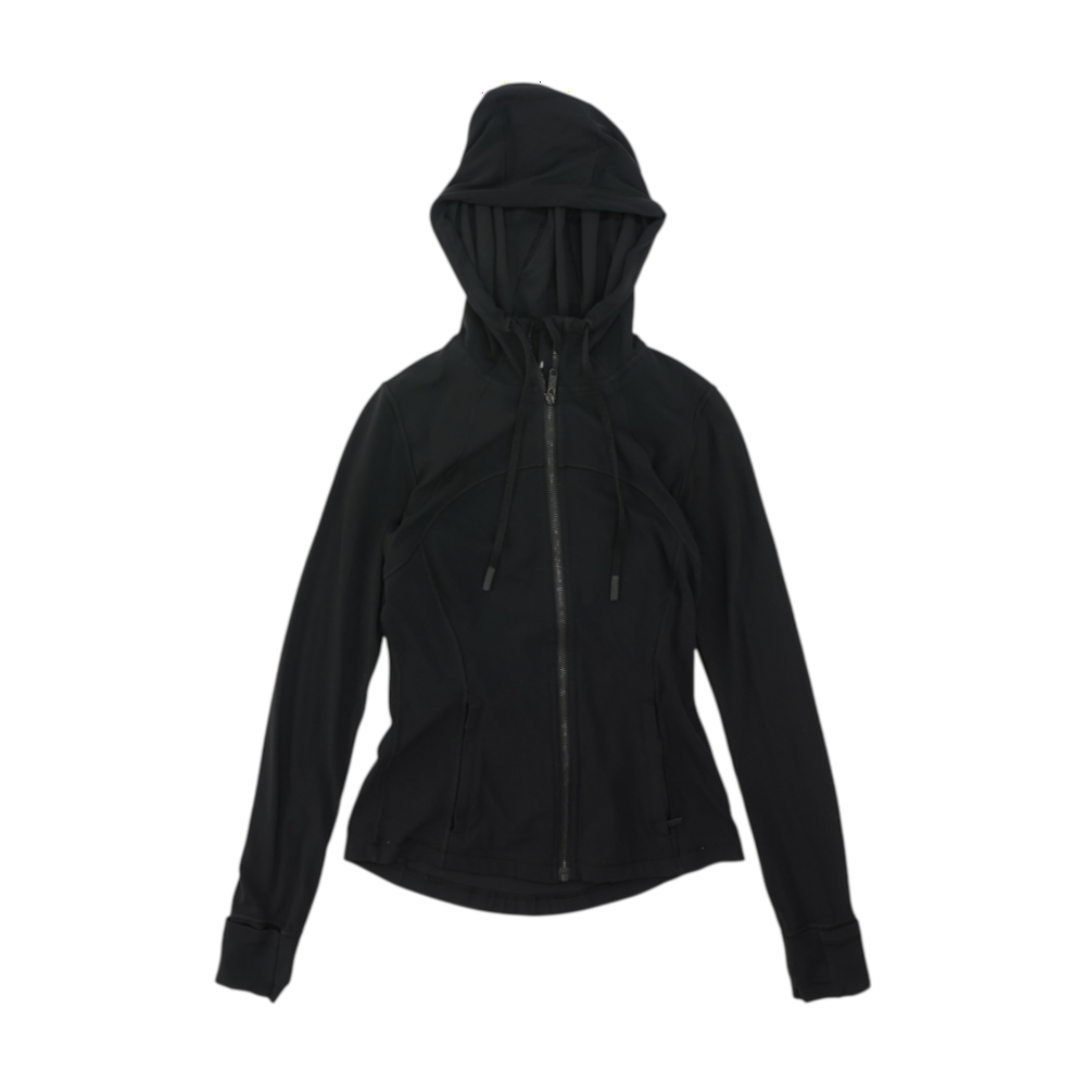 Black Solid Active Jacket