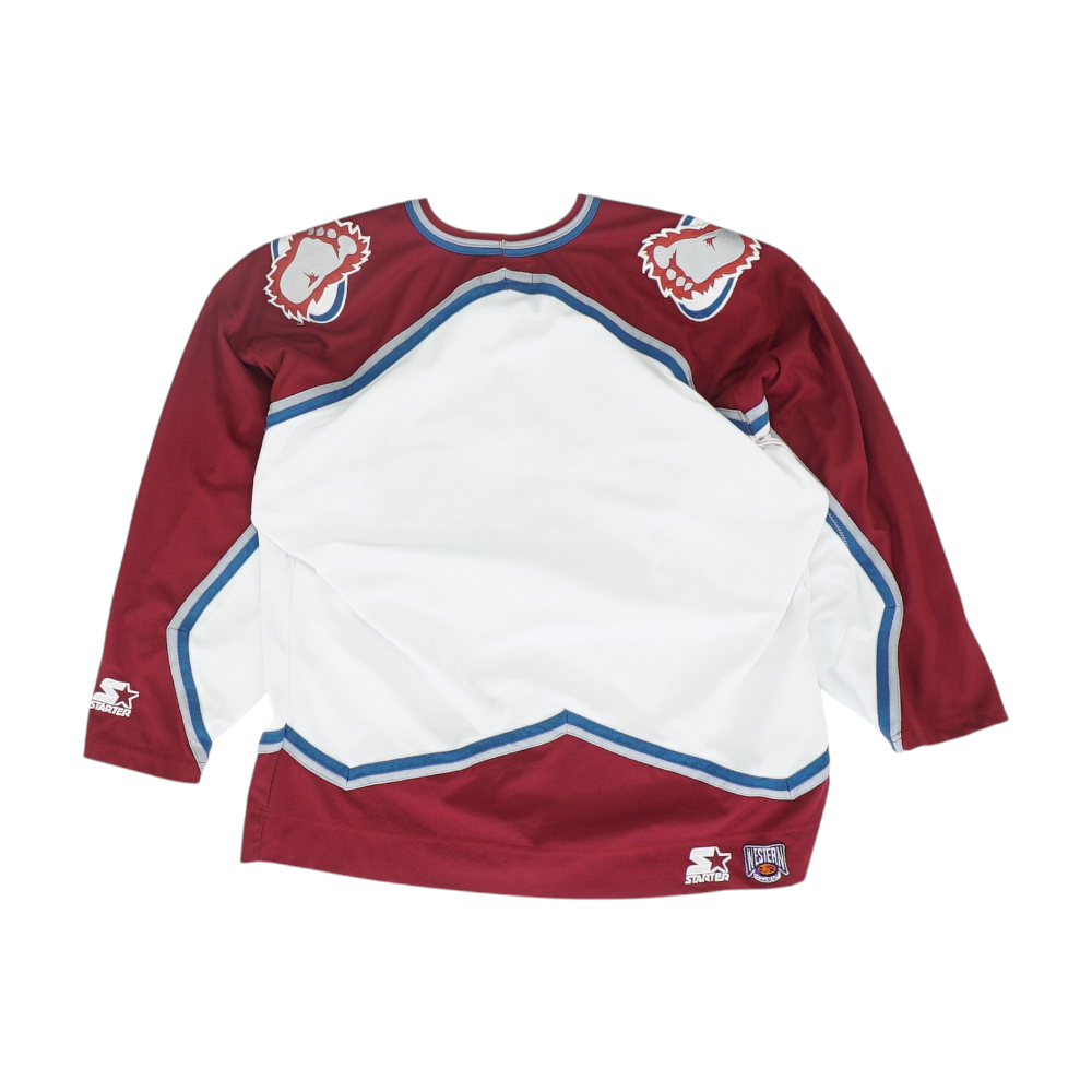 Men's White Colorado Avalanche Long Sleeve Jersey