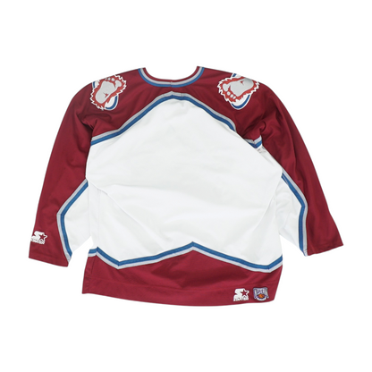 Men's White Colorado Avalanche Long Sleeve Jersey