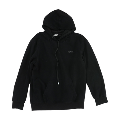 Black Solid Hoodie Pullover