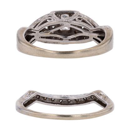 1/3 ctw 14K White Gold Diamond Engagement Ring